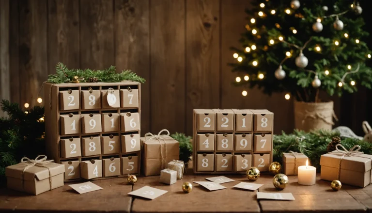 idées calendrier de l'avent fait maison